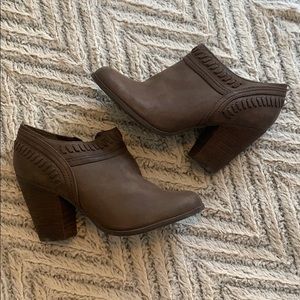 Chocolate brown booties